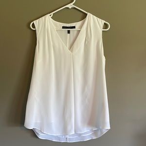 White House Black Market | White Sleeveless Blouse | size 4